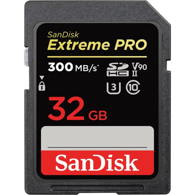 Sandisk SDXC Extreme Pro 32GB 300MB/s UHS-II V90