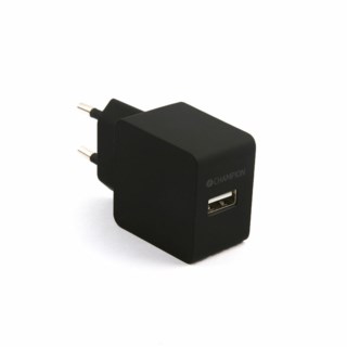 Champion USB Wall Charger, 12W, 2,4A Black