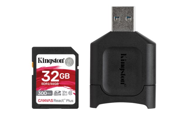 Kingston SDXC Canvas React Plus 32GB 300MB/s UHS-II U3 V90