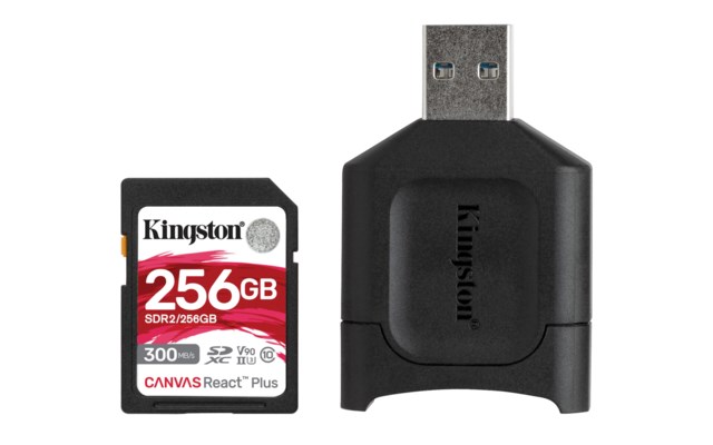 Kingston SDXC Canvas React Plus 256GB 300MB/s UHS-II U3 V90