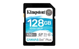 Kingston SDXC Canvas Go! Plus 128GB V30 170/90MB/s