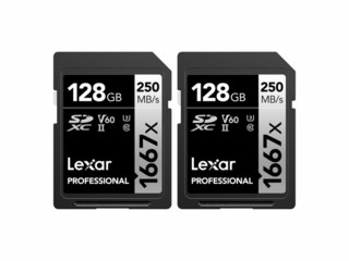 Lexar SDXC Pro 1667X 2X 128GB 250MB/S UHS-II U3 V60
