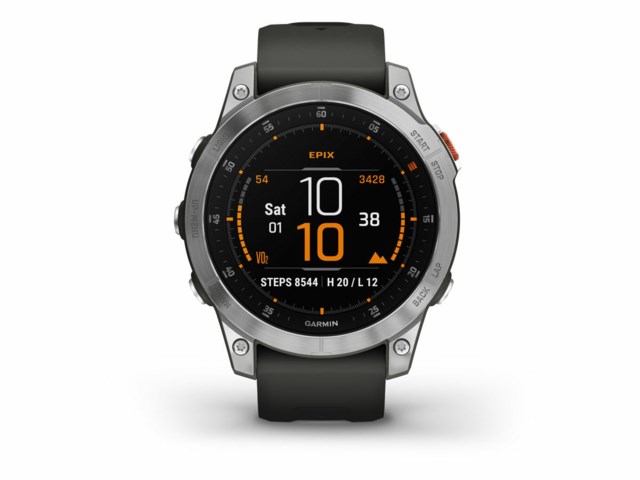 Garmin Epix (gen 2) Slate/Stainless Steel with silicone band