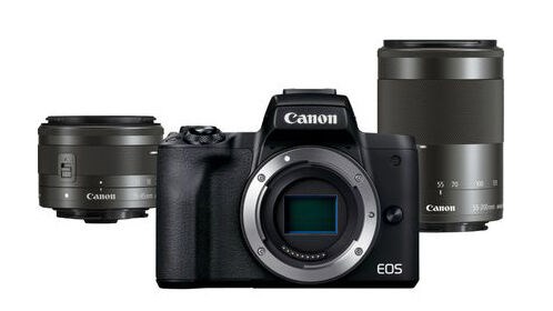 Canon EOS M50 Mark II black + EF-M 15-45/3,5-6,3 IS STM+ EF-M 55-200mm f/4,5-6,3 IS STM