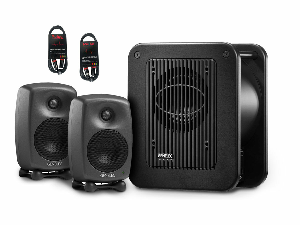 Genelec 8020D Dark Grey + 7040A Subwoofer Kit Scandinavian Photo