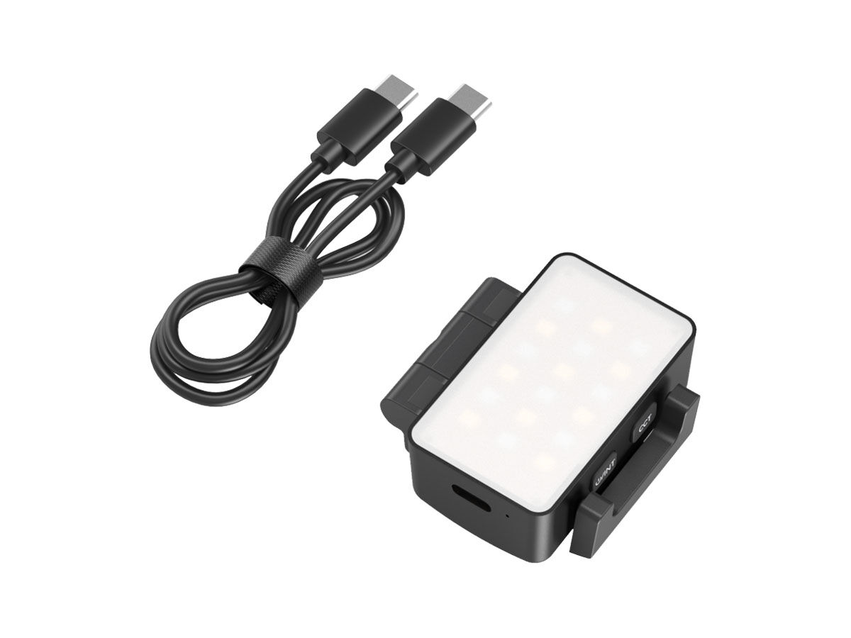 NEEWER BASICS Magnetisch hulplicht, compatibel met DJI OSMO Pocket 3 Gimbal Camera Creator Combo, USB C oplaadbare mini LED vulverlichting bevestiging voor selfie vlog video-opname, M21 zwart