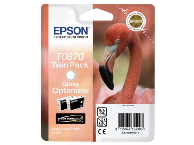 Epson Bläckpatron glossy optimizer T0870 till R1900