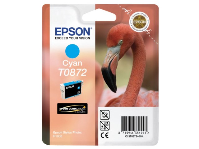 Epson Bläckpatron cyan T0872 till R1900
