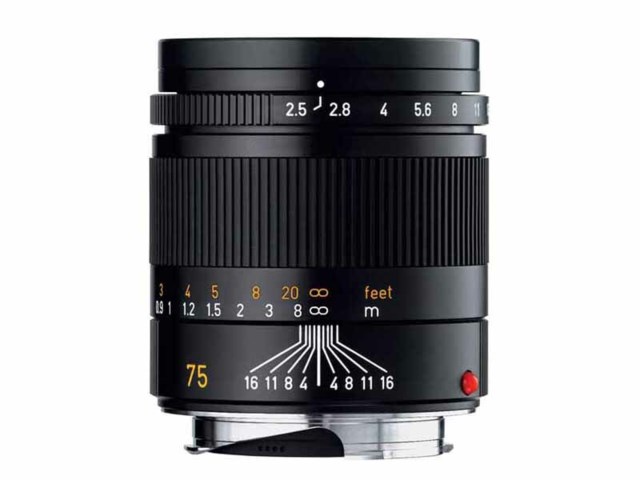 Leica Summarit-M 75mm f/2,4 svart