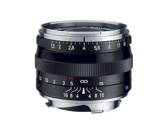 Zeiss C Sonnar T* 50mm f/1,5 ZM svart till Leica M