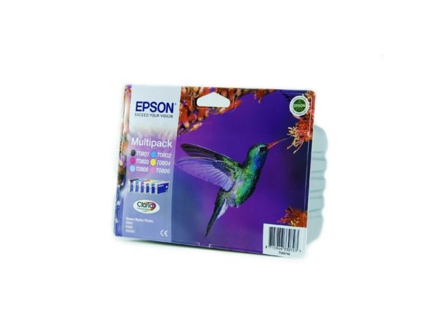Epson Bläckpatron Claria 6 färger multipack T0807 för