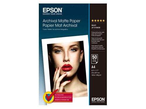 Epson Archival Matte Paper A4 192gr 50blad