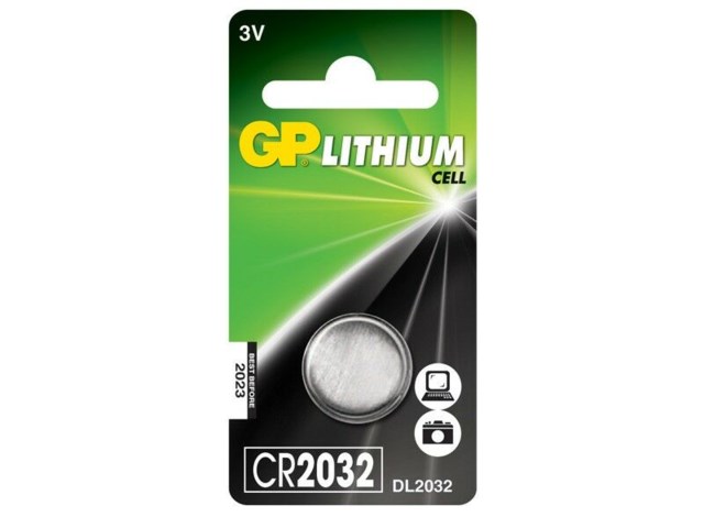 GP Batteri Cr 2032/DL2032/KCR2032 3V Lithium