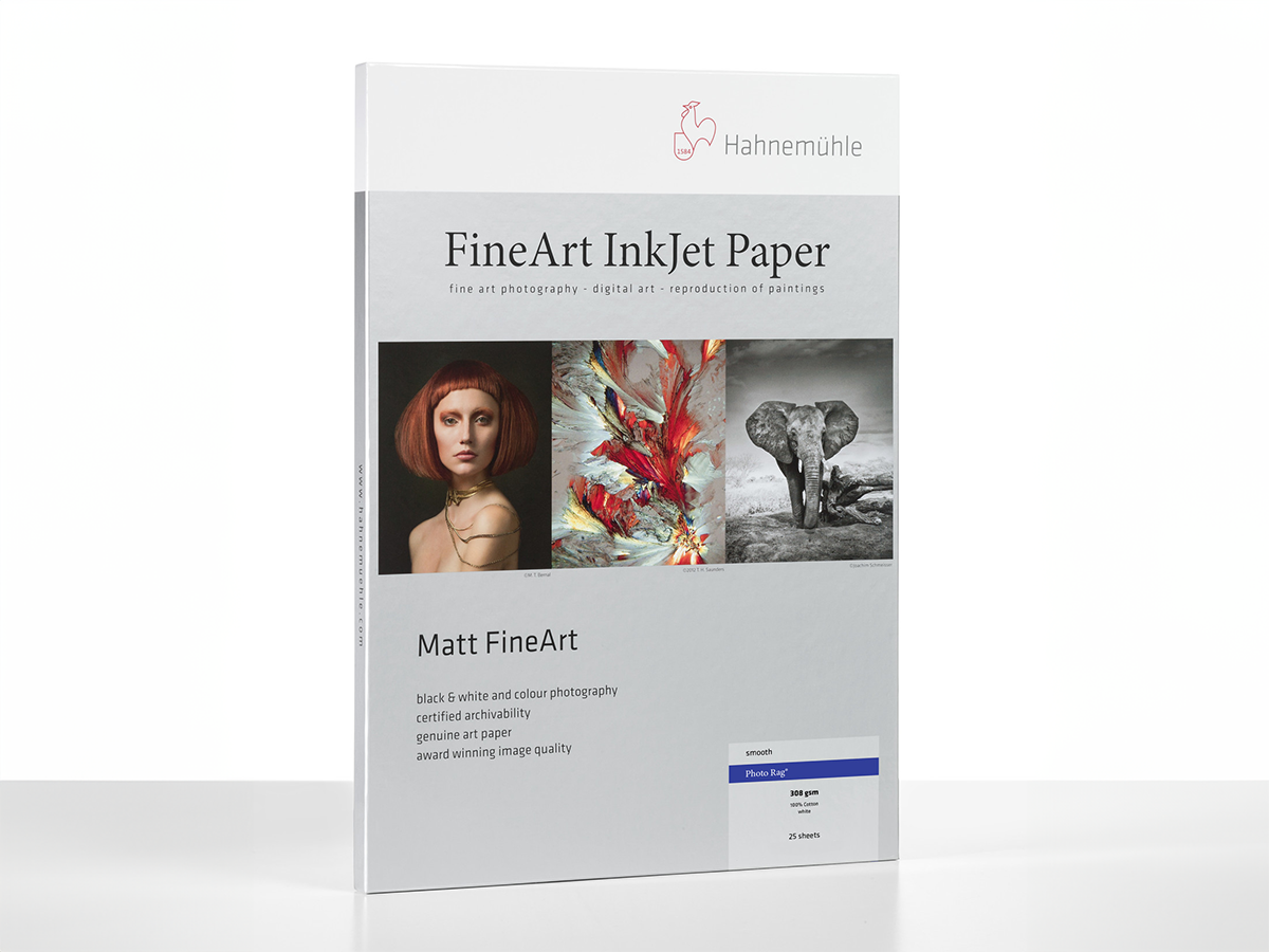 Photographic paper Hahnemühle FineArt Photo Rag ® Baryta (315 gsm) White Photo C